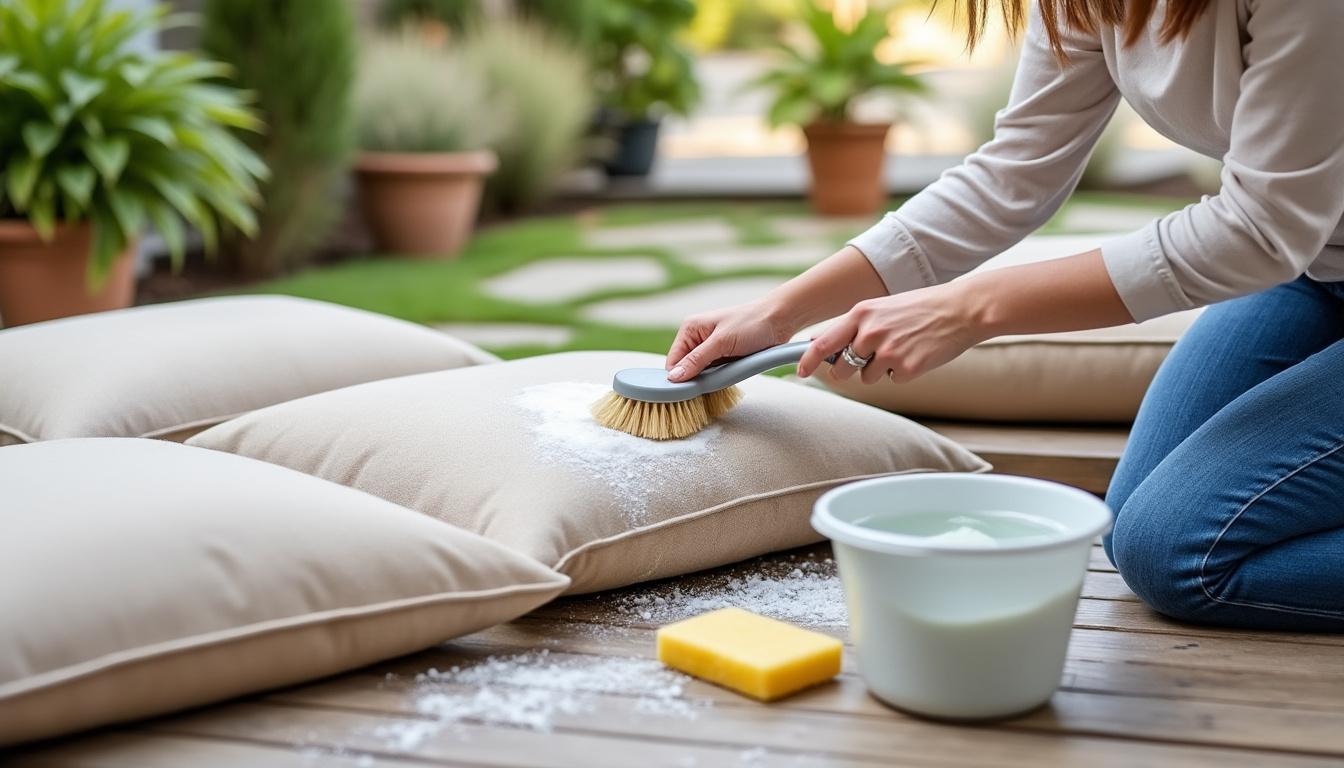 découvrez nos astuces simples et efficaces pour nettoyer vos coussins d'extérieur en tissu. prolongez la durée de vie de vos meubles de jardin tout en les maintenant frais et éclatants grâce à nos conseils pratiques.