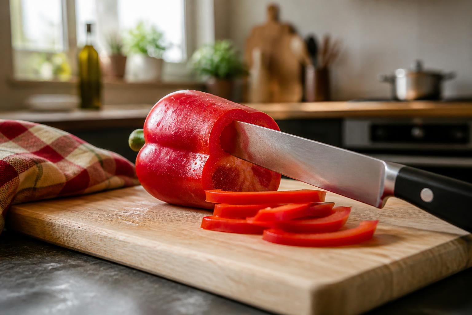 découvrez les astuces pour couper des poivrons en lanières sans erreurs et obtenir un résultat parfait à chaque fois.