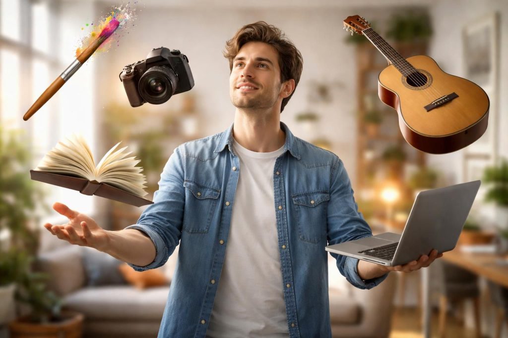 découvrez comment réussir en jonglant avec plusieurs passions à la fois, en adoptant l'équilibre entre diversité et engagement pour épanouissement et succès.